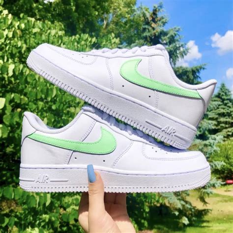 nike air force green swoosh